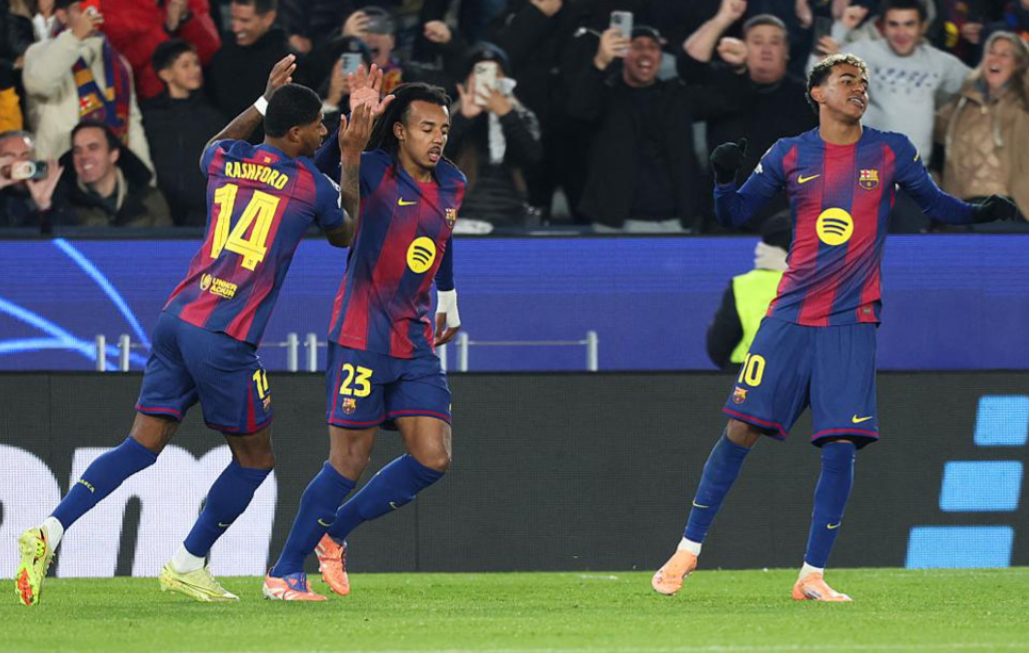 巴萨21逆转！孔德头球双响创造欧冠历