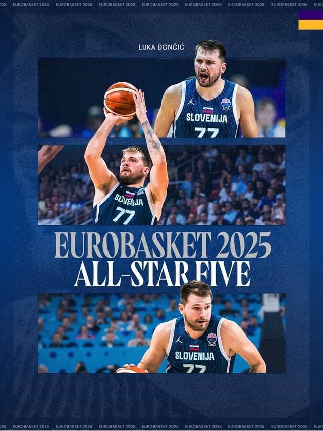 场均34.7分！湖人官方祝贺东契奇入选欧洲杯最佳阵容