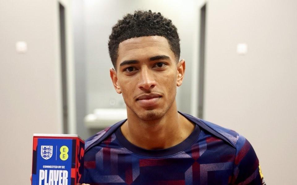 官方：贝林厄姆当选与阿尔巴尼亚一役英格兰队内最佳球员