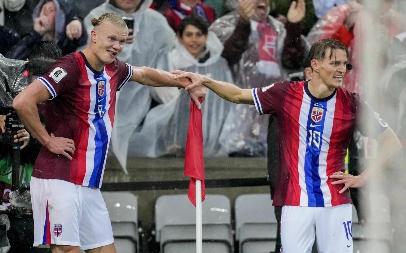 挪威双子星！哈兰德欧预赛进球最多，厄德高助攻最多