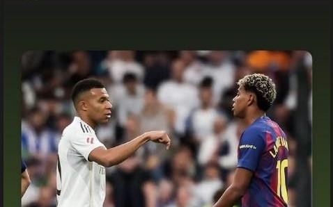 曼联新星JJ加布里埃尔社媒转发贴文,庆祝皇马赢下国家德比