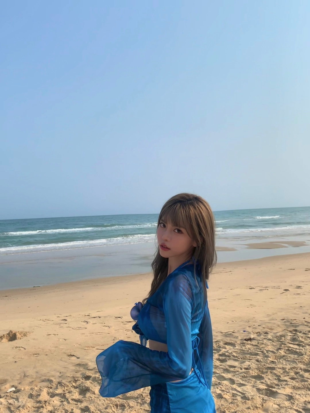 这你受得了么周淑怡分享比基尼美照：细腰好身材，甜妹美人鱼
