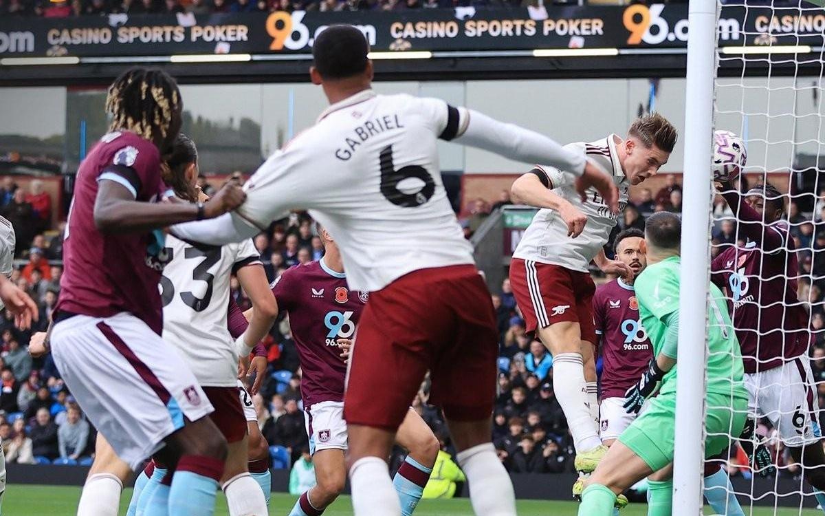 阿森纳本赛季前10轮8次角球得分，创造英超历史联赛同期纪录