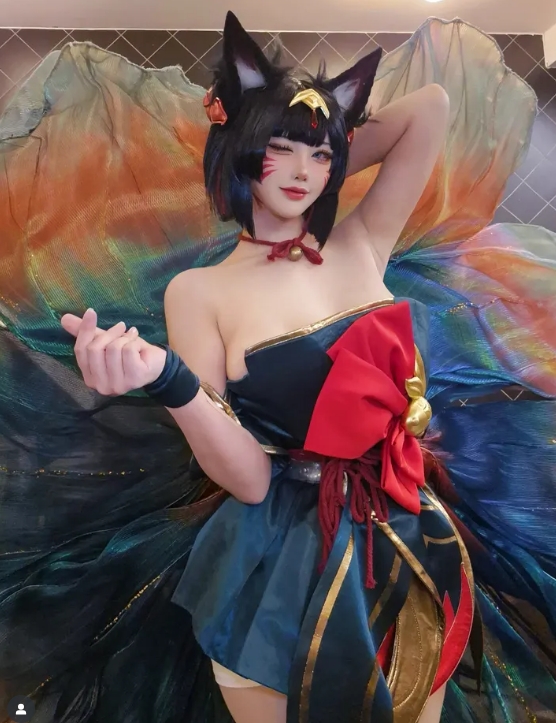 韩援什么实力我能不知道吗CoserYasal晒Cos阿狸新皮肤照片