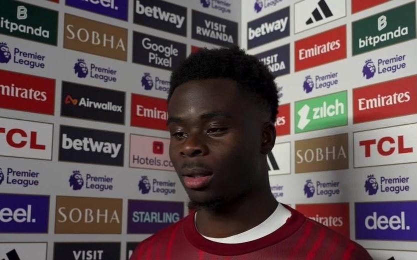 萨卡：对三分感到高兴，但也失望于表现和差点丢分的结果