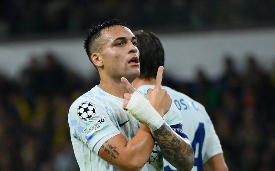 劳塔罗近12次欧冠首发直接参与12球，近11场欧冠打进10球