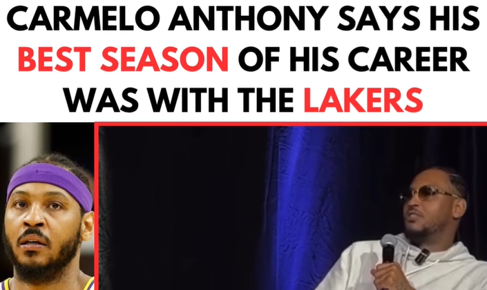 安东尼：当你看数据分析，在湖人那年是我生涯表现最好的赛季