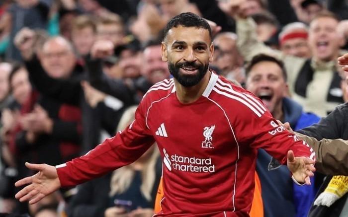 高效！萨拉赫7次对布伦特福德斩6球1助攻，每83分钟造一球