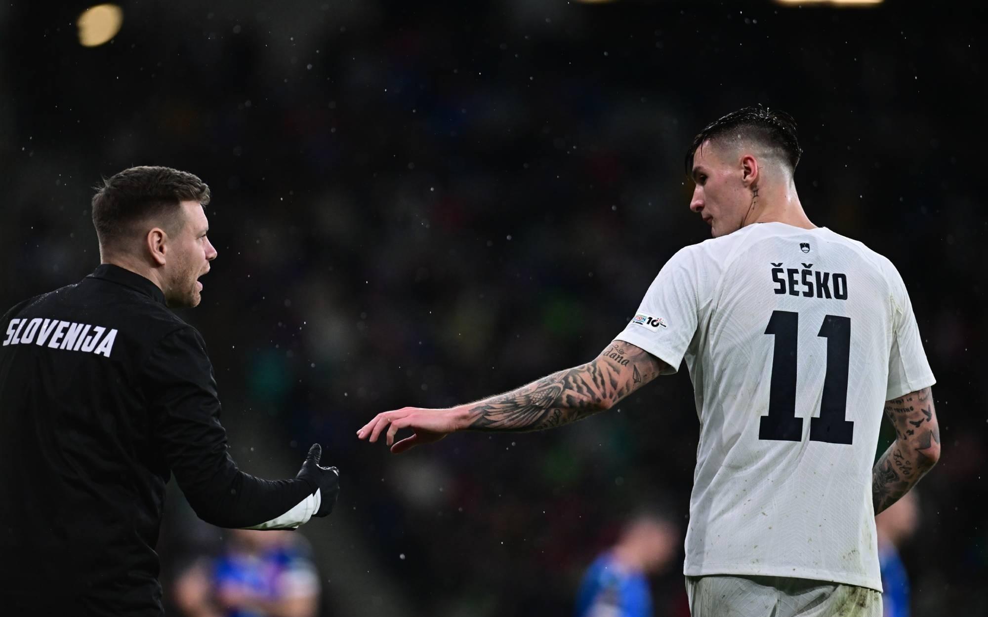 斯洛文尼亚足协官方：谢什科将因伤缺席本月国际比赛日的比赛