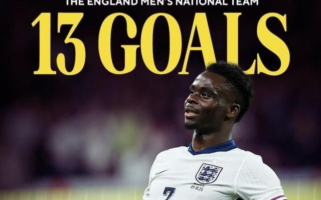 萨卡破86年纪录，三狮队史第一枪手