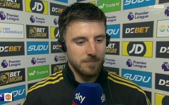 芒特：我们对下半场表现感到满意和B费一起踢球是一种享受