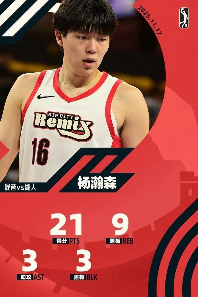 杨瀚森G联赛21分创新高，最后17秒连