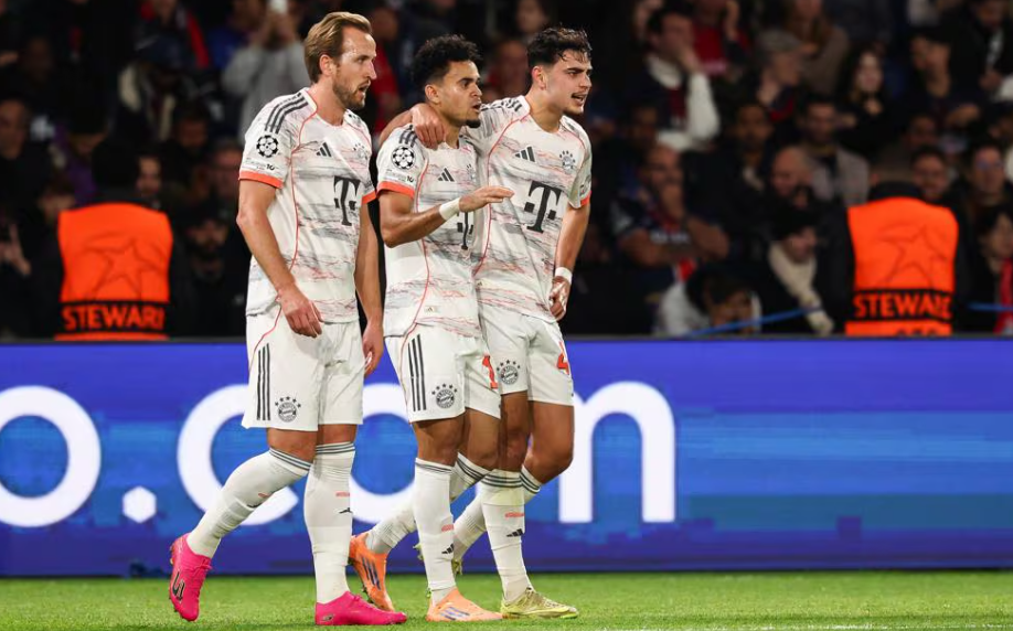 欧冠狂欢夜：拜仁21赢巴黎登顶利物浦