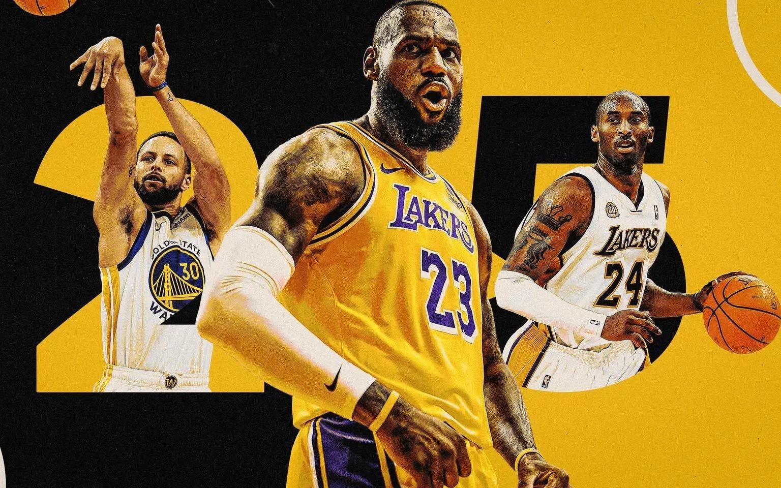 TA评选NBA21世纪25大巨星：詹库前二科比第四，亚历山大上榜