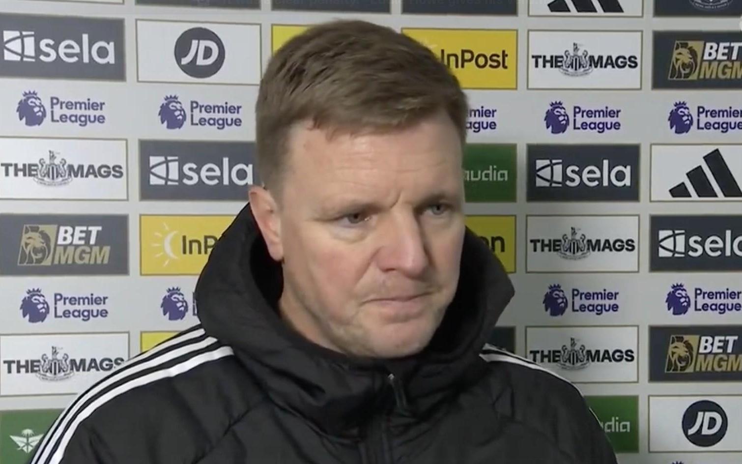 埃迪豪：查洛巴撞倒戈登是明确的点球，他根本没冲着球去的