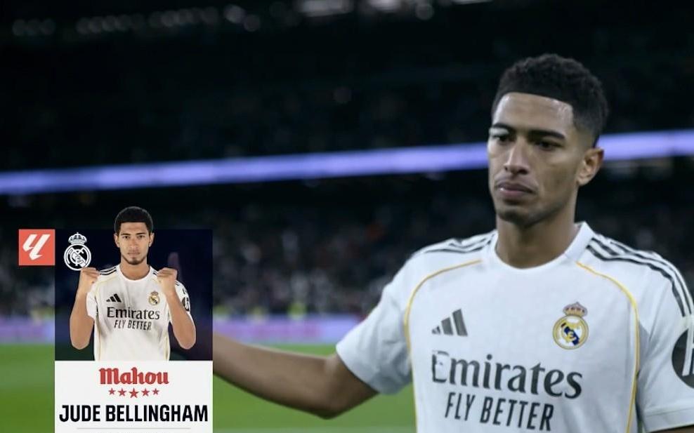 打入一球，贝林厄姆当选皇马vs塞维利亚全场最佳球员