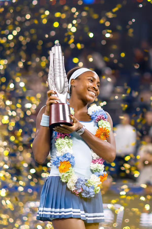 高芙不失一盘武网封后，硬地决赛9战全胜创历史