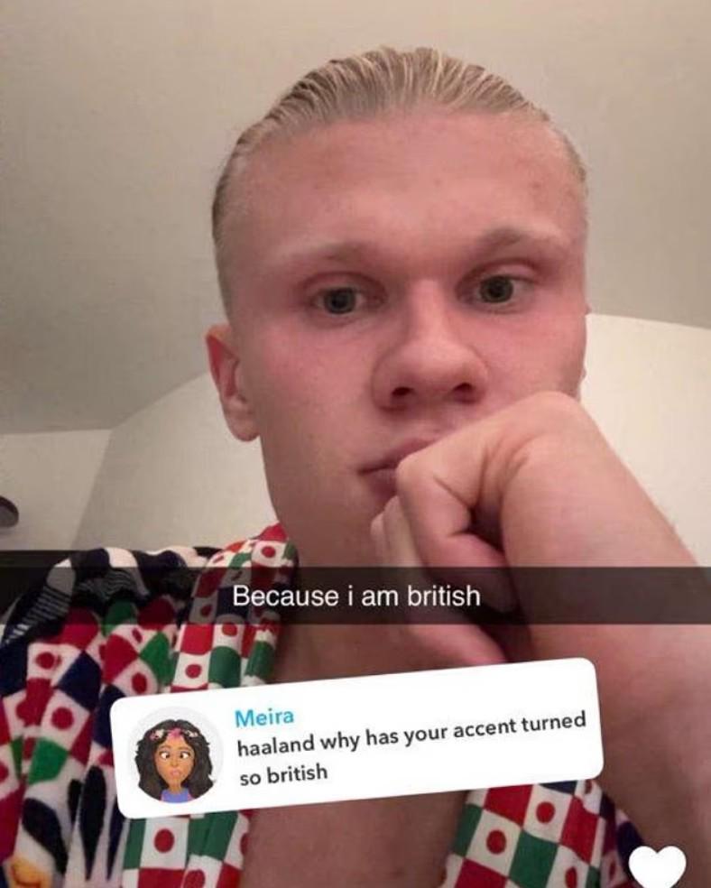 为啥你的口音很英国化哈兰德：因为我就是英国人