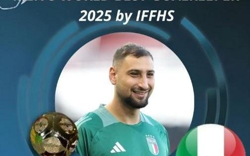 官方：多纳鲁马当选IFFHS年度最佳男足门将