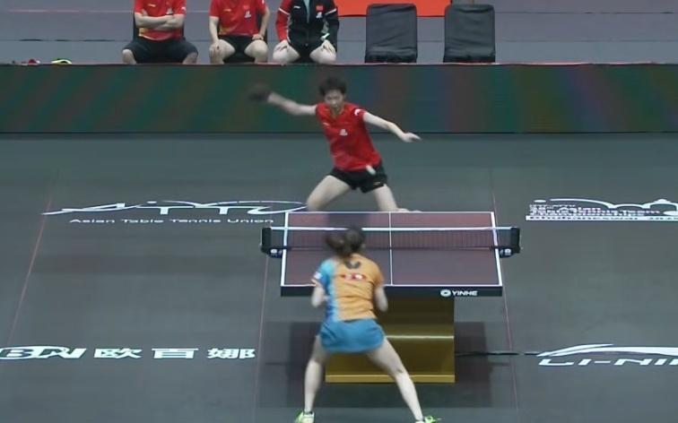 国乒女队横扫日本队！