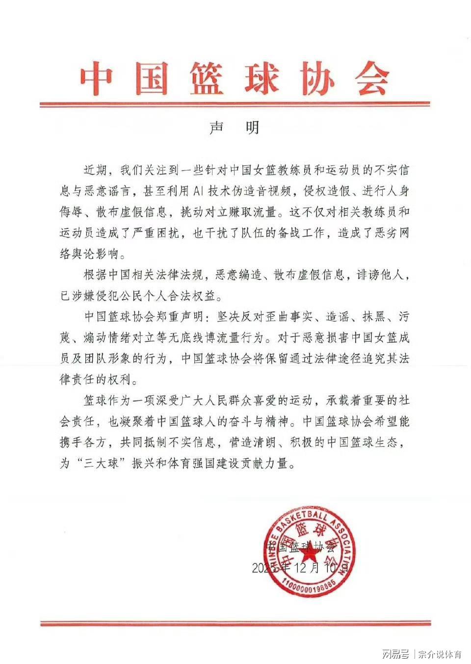 中国篮协宣布重要决定，中国女篮被严重抹黑，真不能忍