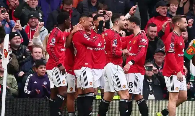 曼联32富勒姆，赛后评分：卡塞米罗8.7分最高，B费2助攻