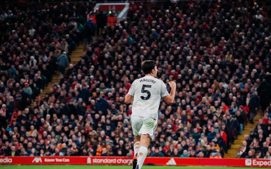 马奎尔的进球是曼联在安菲尔德的第二晚制胜球，仅次于奥谢