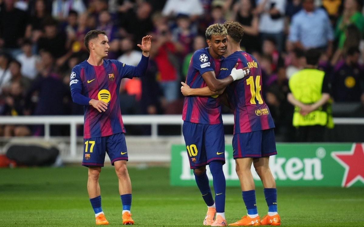 同样的比分,巴萨自61巴黎以来首次在欧冠单场打入6球