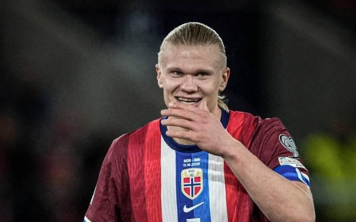 势不可挡！哈兰德在国家队最近2场打进8球、最近15场共进24球