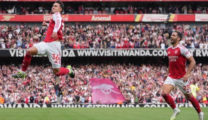 新援闪耀！苏比门迪双响哲凯赖什完美开局碾压传奇，枪手暂时登顶