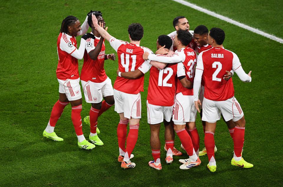 欧冠综述：阿森纳31拜仁！马竞21国米，巴黎53热刺，利物浦14